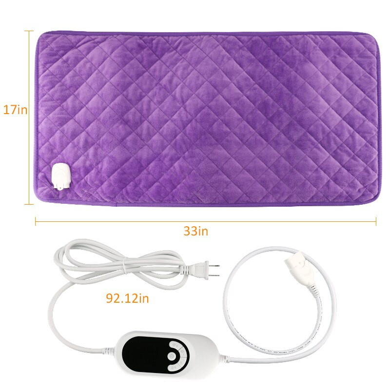17x33-palcová extra veľká vyhrievacia podložka s technológiou rýchleho ohrevu a 6 nastaveniami teploty, elektrická vyhrievacia podložka na úľavu od bolesti