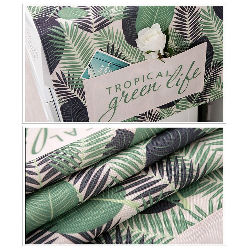 Kryt na práčku Nordic, kryt na mikrovlnnú rúru s úložným vreckom, utierka na chladničku, utierka na mikrovlnnú rúru