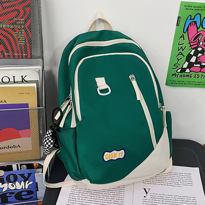 Rucsac casual bărbătesc - cu inscripție și breloc