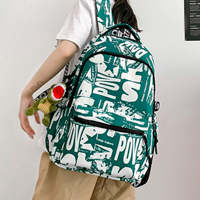 Veľký textilný batoh so vzorom - unisex model