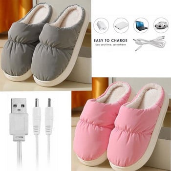Електрически нагреватели за крака Електрически нагреватели Ботуши USB нагреватели за крака Ботуши с подгряване на чехли за мъже и жени Зимни подаръци