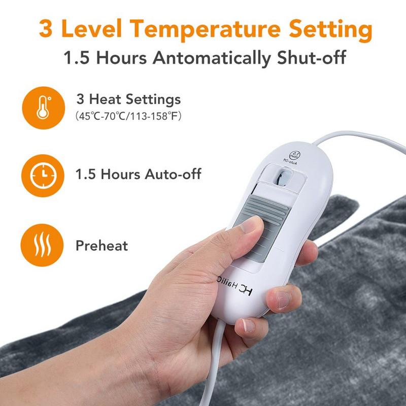 Mäkká vyhrievacia podložka na krk a ramená do mikrovlnnej rúry, elektrický ohrievač tela s automatickým vypínaním, úľava od bolesti chrbta, 90 W, 120 V, zástrčka US/EU/UK