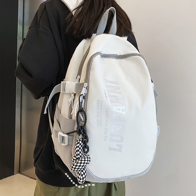 Ležérny textilný batoh s nápisom pre mužov