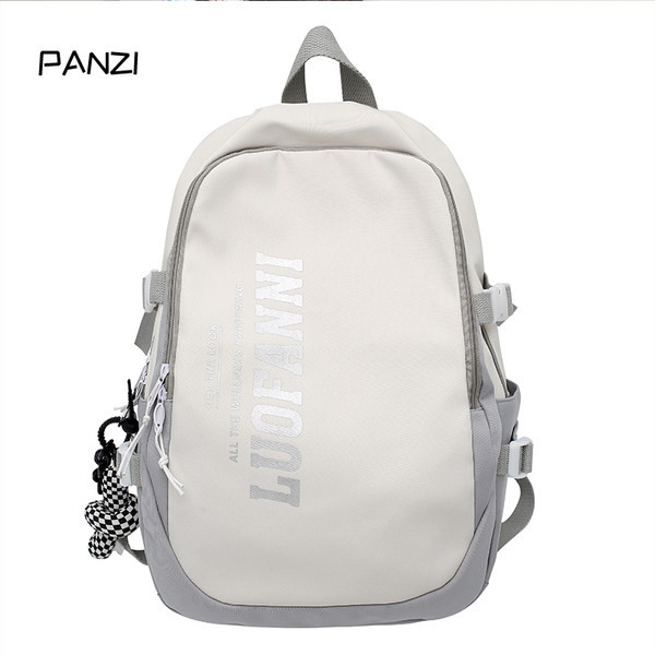 Ležérny textilný batoh s nápisom pre mužov