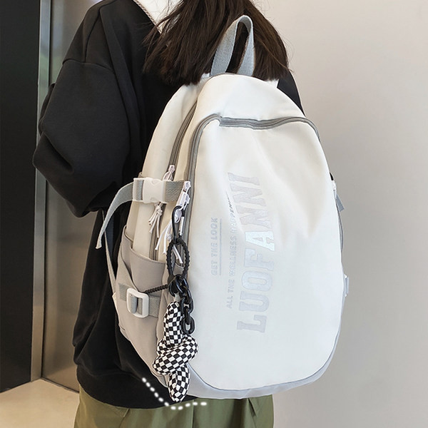 Ležérny textilný batoh s nápisom pre mužov