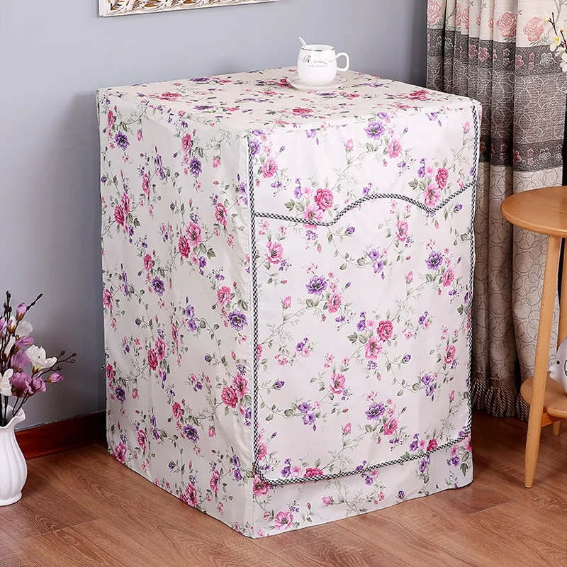 GoodTop új vízálló mosógép huzat otthoni poliészter görgős mosodai ezüst bevonat magas minőségű porálló tokvédő