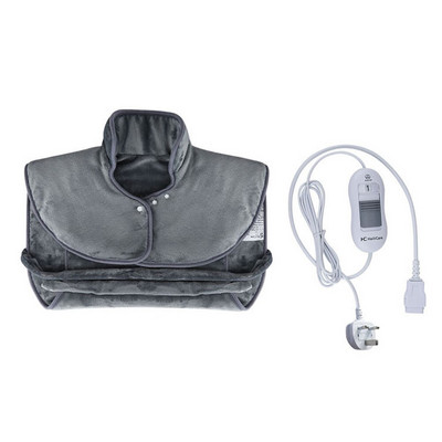 Elektrická hrejivá vyhrievacia masážna šálová deka vyhrievaná podložka na krk a chrbát, tepelný zábal, nastaviteľný teplotný pás