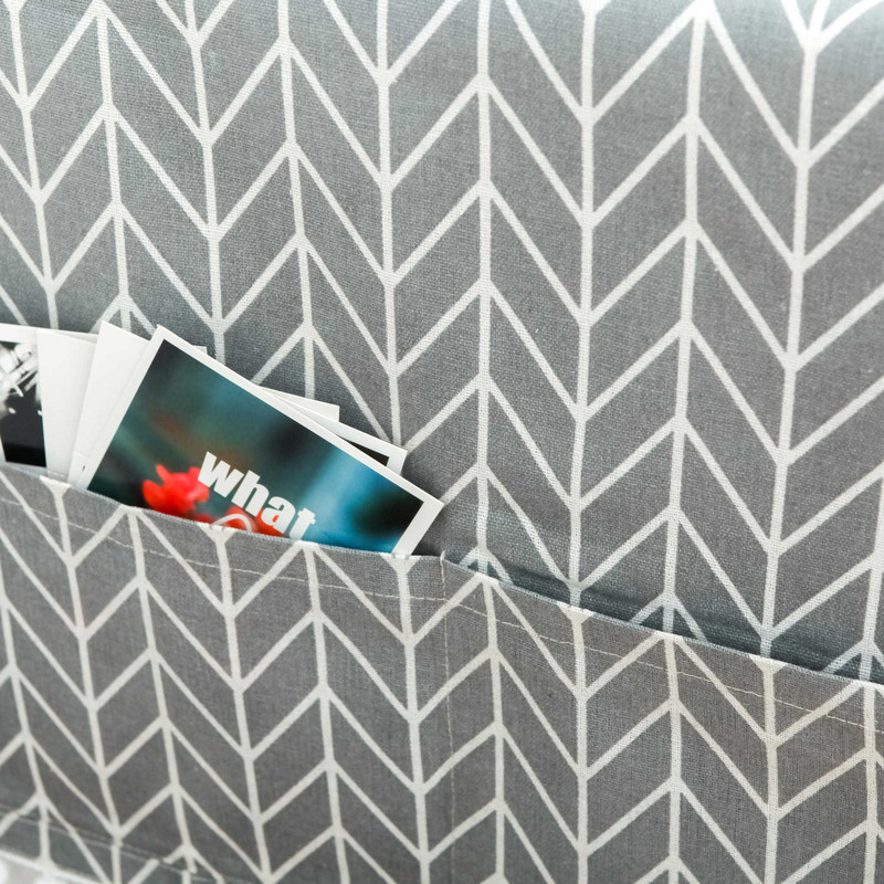 Geometrický kryt na chladničku s látkovým vzorom, ochranný kryt na prach, organizér na úložný priestor pre domácnosť, kuchynské doplnky