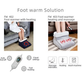 220V EU Plug Електрическа нагревателна подложка за крака Масаж Зимни нагреватели за крака Подложка Миеща се електрическа нагревателна подложка Нагревател за дома