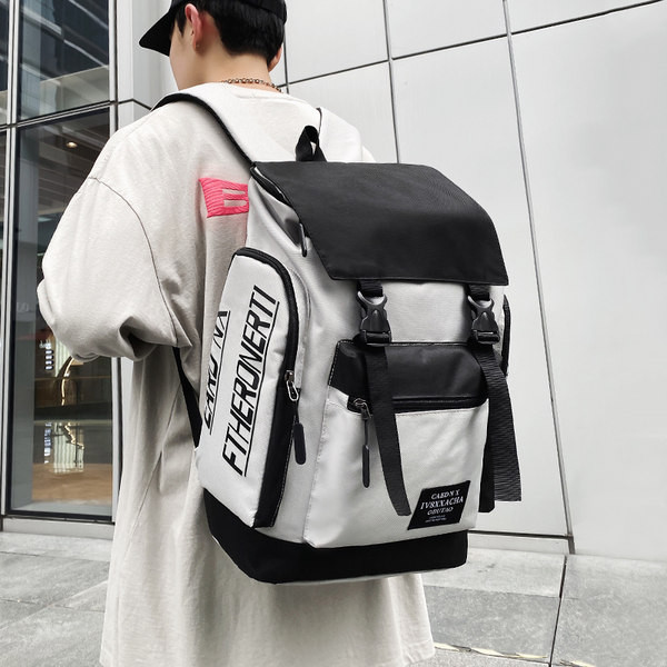 Pánsky textilný batoh - štvorcového tvaru