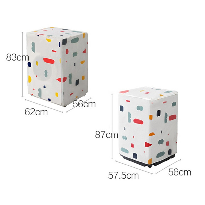 OTHERHOUSE PEVA Kryt na práčku, vodotesný kryt, kryt proti prachu pre práčku, kúpeľňové kryty na práčku a sušičku, kryty Lavadora