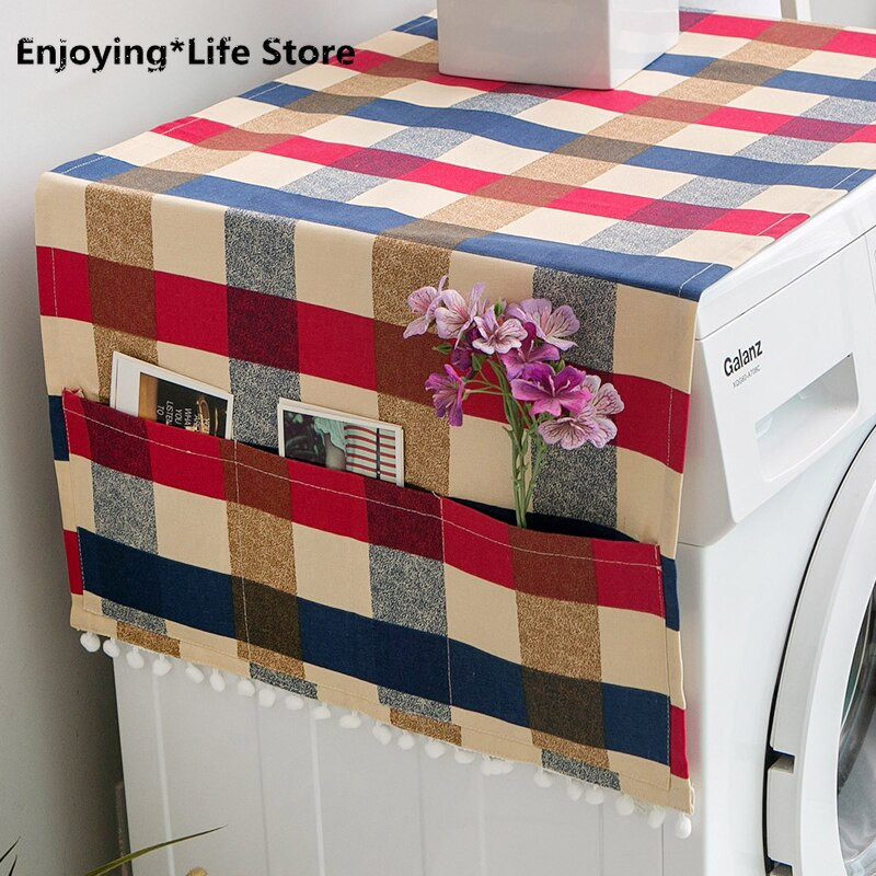 Polyesterový bavlnený kryt na práčku, ochranný kryt na mikrovlnnú rúru, domáce potreby, príslušenstvo