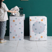 Kryt na práčku PEVA s opaľovacím krémom, vodotesný kryt, ochranný plášť prednej hornej časti, otvorený, nový