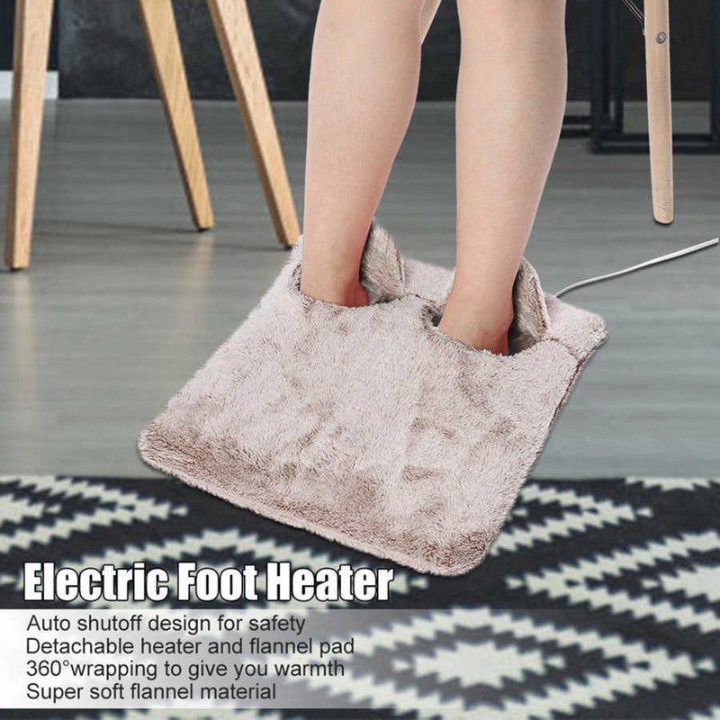 Elektrické vyhrievacie podložky Flanelové papuče Elektrický ohrievač nôh Flanelová vyhrievacia podložka Vankúš na nohy Ruky Telo Elektrické teplé nohy