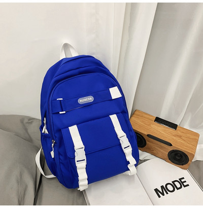 Σακίδιο πλάτης από καμβά με τσέπες και φαρδιές τιράντες - κατάλληλο για άνδρες