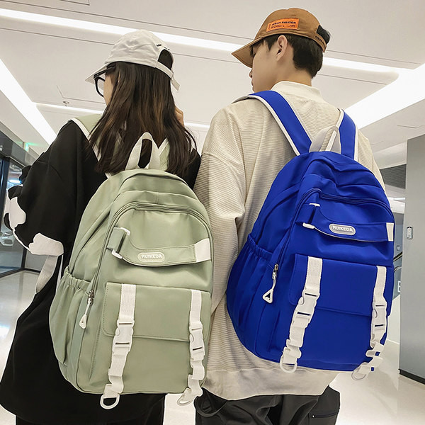 Σακίδιο πλάτης από καμβά με τσέπες και φαρδιές τιράντες - κατάλληλο για άνδρες