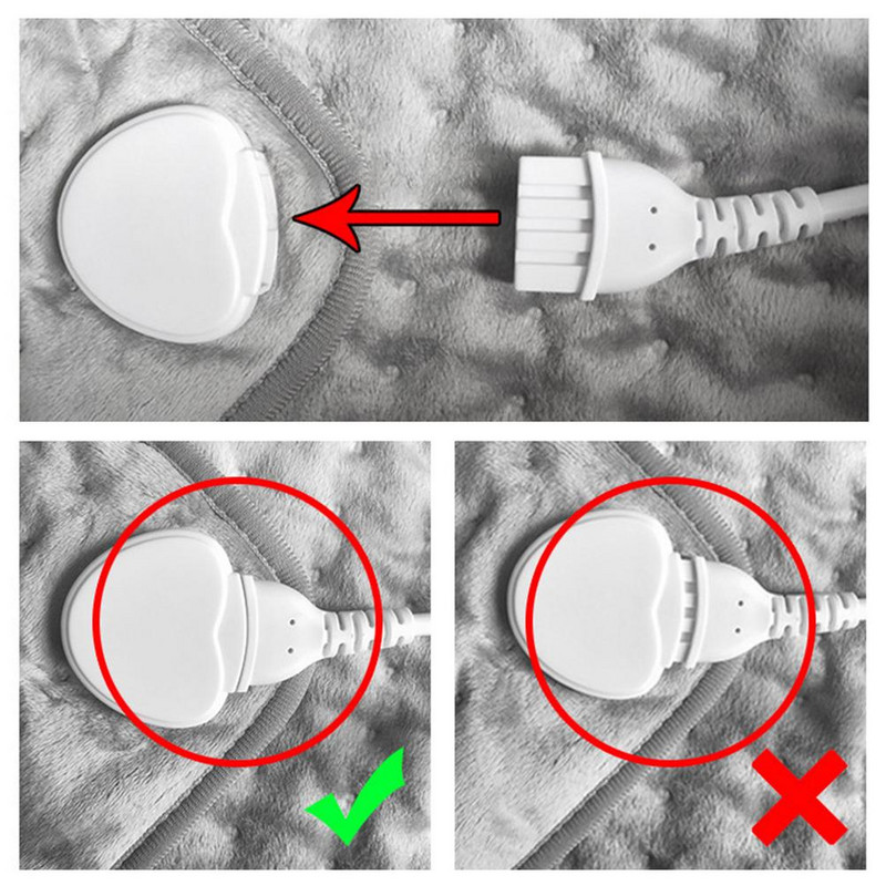 Încălzitor de picioare electric încălzit de iarnă, lavabil, flanel moale, încălzitor de picioare de uz casnic, tampon de încălzire pentru picioare