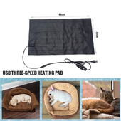 5V 2A USB ohrievač pre domáce zvieratá, vyhrievacia podložka, elektrická ohrievacia podložka, zimný teplý koberec pre zvieratá, ohrievač pre domáce zvieratá, koberec