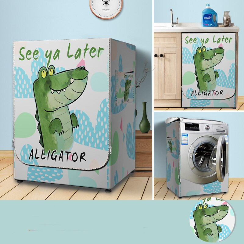 Biezu audumu veļas mazgājamās mašīnas pārklājs sauļošanās ūdensnecaurlaidīgs futrālis mājas veļas žāvētāja veltnis putekļu necaurlaidīgas mājsaimniecības preces