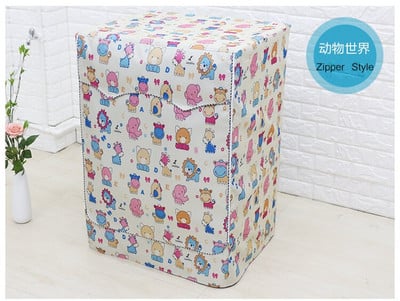 Flora UV-álló mosógép huzat vízálló mosószövet porálló tárolótáskák elöl nyíló alátétekhez vastag szövet