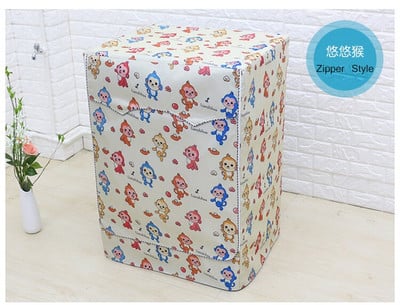 Flora UV-álló mosógép huzat vízálló mosószövet porálló tárolótáskák elöl nyíló alátétekhez vastag szövet