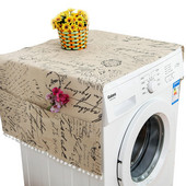 55*130cm geometrický kryt na chladničku, domáci uterák, prachotesný kryt s vreckom na práčku, uterák