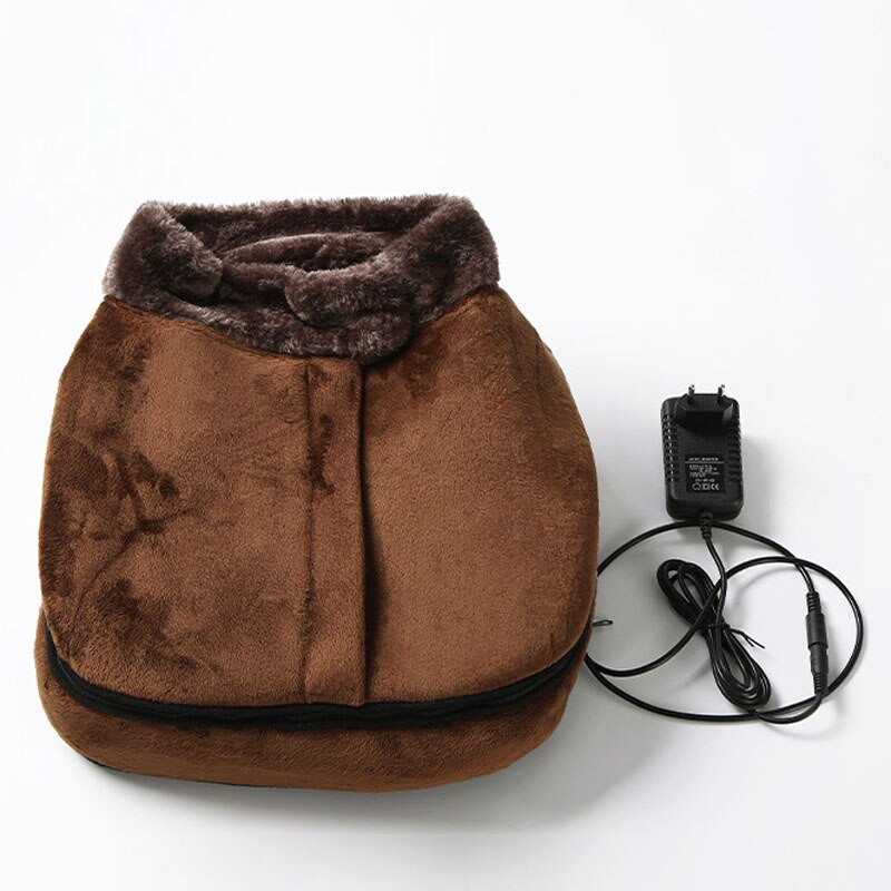 22 W žiema 2 viename medvilninis šiltas pėdų šildytuvas masažo batai įkraunami elektriniai vibraciniai šildymo batai patalpose, šilta, naudokite pėdą