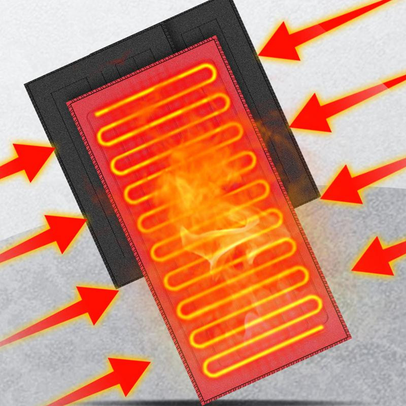 USB vyhrievacia podložka s 3 prevodovými stupňami, nastaviteľná teplota, 3 v 1, elektrická vyhrievacia podložka na oblečenie, ohrievacia podložka na vestu, zimnú bundu