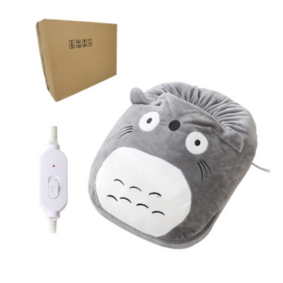 220V elektrický ohrievač nôh, roztomilý ohrievač nôh, umývateľný plyšový ohrievač, regulácia teploty, zimný teplý artefakt