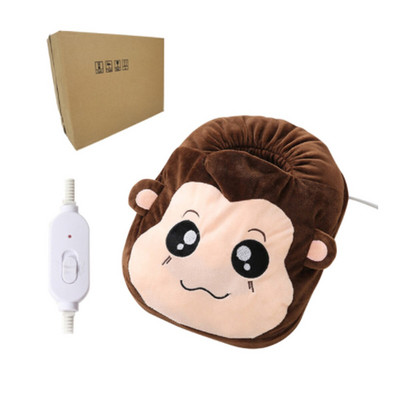 220V elektrický ohrievač nôh, roztomilý ohrievač nôh, umývateľný plyšový ohrievač, regulácia teploty, zimný teplý artefakt