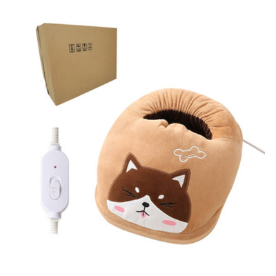 220V elektrický ohrievač nôh, roztomilý ohrievač nôh, umývateľný plyšový ohrievač, regulácia teploty, zimný teplý artefakt