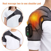 Belaidis elektrinis pečių šildomasis masažuoklis, skirtas masažuoti šildomas apvyniojamas petnešas