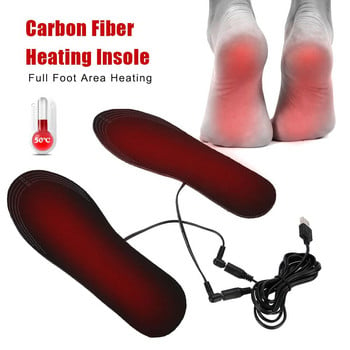 USB нагревателни обувки затопляне на открито спортни крака топли стелки удобна и мека кожа памук може да бъде изрязан размер