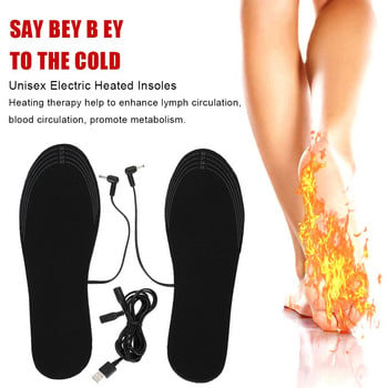 USB нагревателни обувки затопляне на открито спортни крака топли стелки удобна и мека кожа памук може да бъде изрязан размер