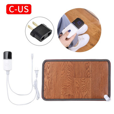 Žiemos šildymo kojų kilimėlis Odinis elektrinis šildymo padas Šiltas pėdų šildytuvas Kojų šildytuvas Kilimas Termostatas Buitinis biuro šildymo įrankis