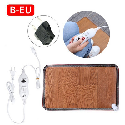 Žiemos šildymo kojų kilimėlis Odinis elektrinis šildymo padas Šiltas pėdų šildytuvas Kojų šildytuvas Kilimas Termostatas Buitinis biuro šildymo įrankis