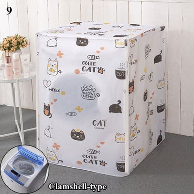 Kryt práčky s vrchným/predným plnením, vodotesný kryt proti prachu, pulzátor, zosilnený stroj