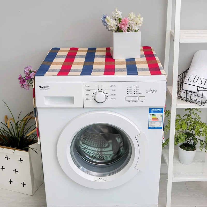 Capac de praf pentru mașină de spălat nordică Husă pentru frigider Husă pentru mașină de spălat tambur Huse impermeabile pentru noptieră Față de masă