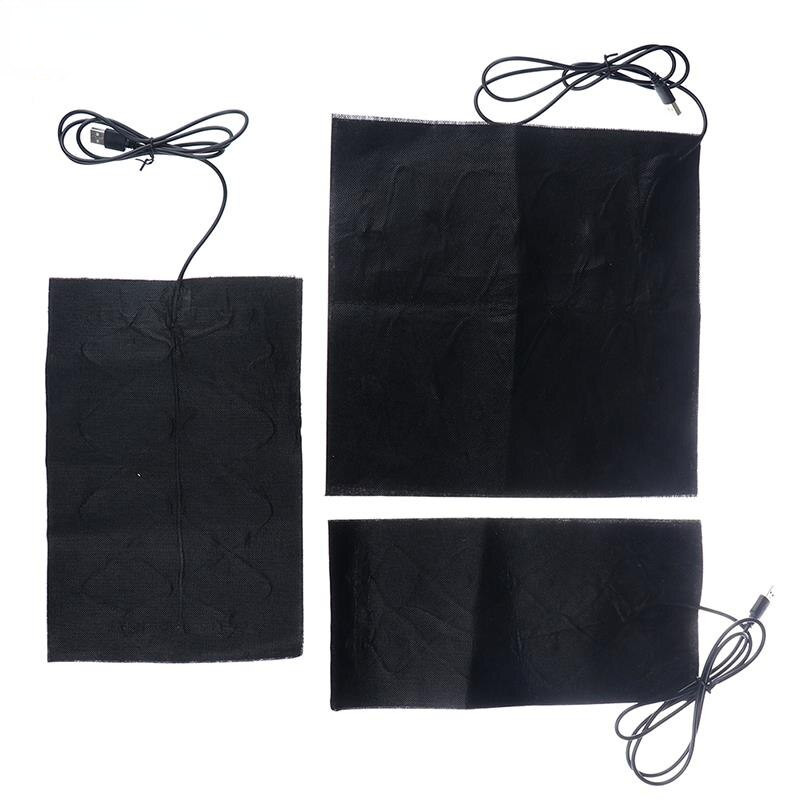 5V süsinikkiust küttepadi kätesoojendaja USB soojenduskile talvine infrapuna palavikuga kuumusmatt 1/2/4 tk
