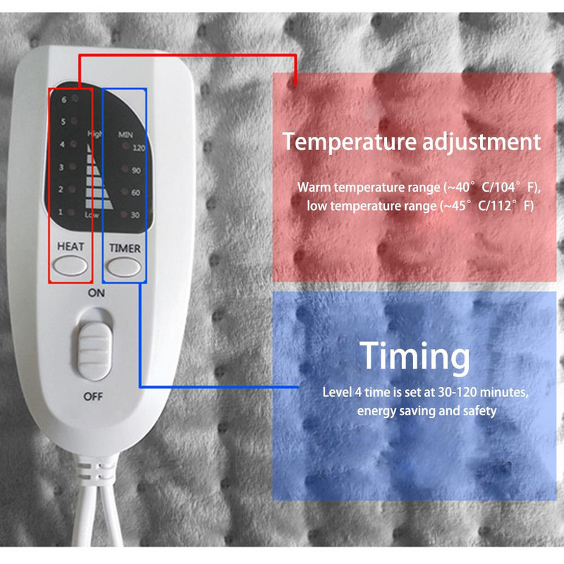 V Fyzioterapia Elektrická vyhrievacia podložka Deka Rýchla úľava od bolesti Uvoľnenie svalov Stmievanie teploty Vlhká suchá tepelná terapia krk