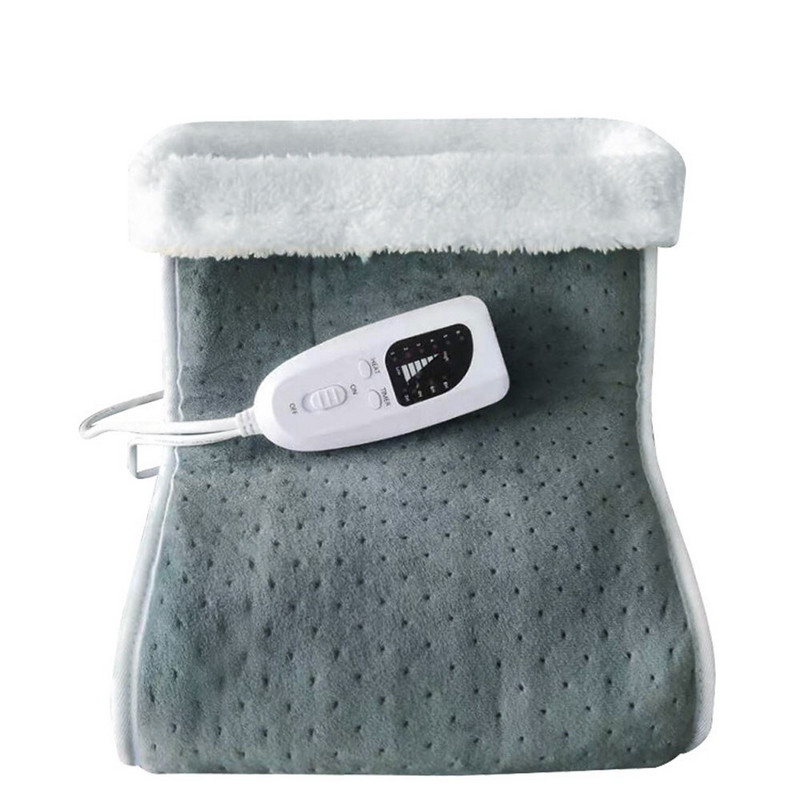 100V-240V 50W nešiojamas minkštas sintetinis vilnos pamušalas ir mikropliušinis dangtelis, plaunamas elektrinis pėdų šildytuvas, šildomi bateliai, JAV ES kištukas