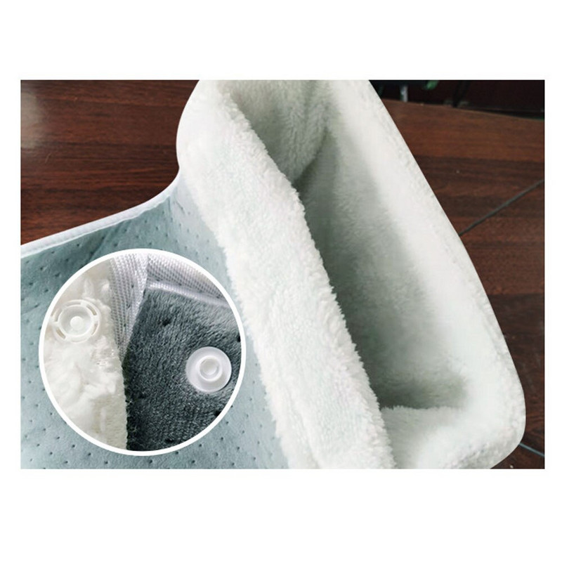 100V-240V 50W nešiojamas minkštas sintetinis vilnos pamušalas ir mikropliušinis dangtelis, plaunamas elektrinis pėdų šildytuvas, šildomi bateliai, JAV ES kištukas