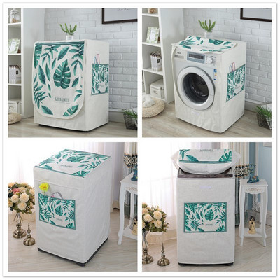 Bubanj perilice rublja Štitnik otporan na prašinu s džepnim crtanim životinjskim dizajnom Vodootporna lanena perilica rublja Navlaka za prašinu ZH386