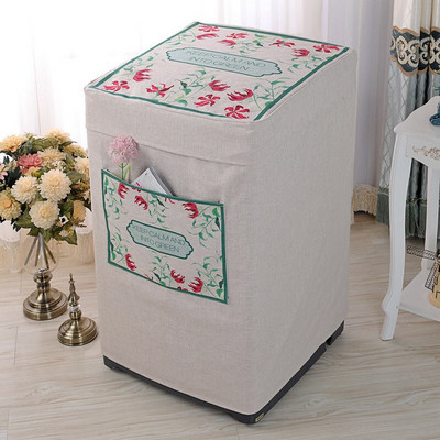 Bubanj perilice rublja Štitnik otporan na prašinu s džepnim crtanim životinjskim dizajnom Vodootporna lanena perilica rublja Navlaka za prašinu ZH386