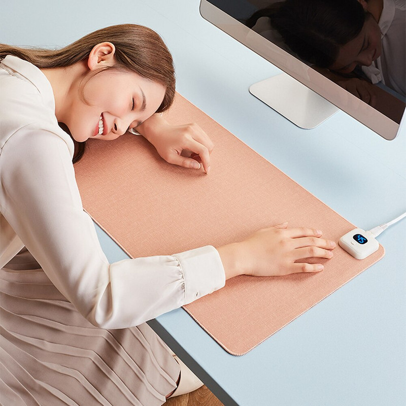 Inteligentná vyhrievaná elektrická vyhrievacia podložka Kancelárska pracovná plocha Digitálny displej Vyhrievacia podložka Ohrievací stôl Vodotesná podložka Podložka pod myš Zimná