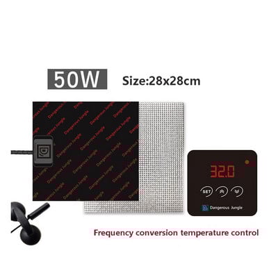 Vodotesná vyhrievacia podložka pre domáce zvieratá, elektrická vyhrievacia podložka do interiéru s frekvenčnou reguláciou teploty, korytnačky, jašterice, žaby, iné plazy