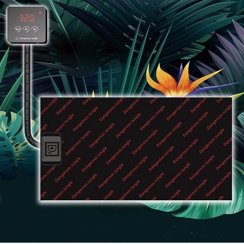 Vodotesná vyhrievacia podložka pre domáce zvieratá, elektrická vyhrievacia podložka do interiéru s frekvenčnou reguláciou teploty, korytnačky, jašterice, žaby, iné plazy