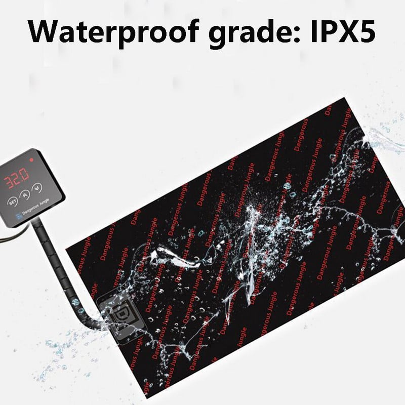 Vodotesná vyhrievacia podložka pre domáce zvieratá, elektrická vyhrievacia podložka do interiéru s frekvenčnou reguláciou teploty, korytnačky, jašterice, žaby, iné plazy