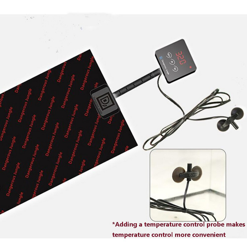 Vodotesná vyhrievacia podložka pre domáce zvieratá, elektrická vyhrievacia podložka do interiéru s frekvenčnou reguláciou teploty, korytnačky, jašterice, žaby, iné plazy