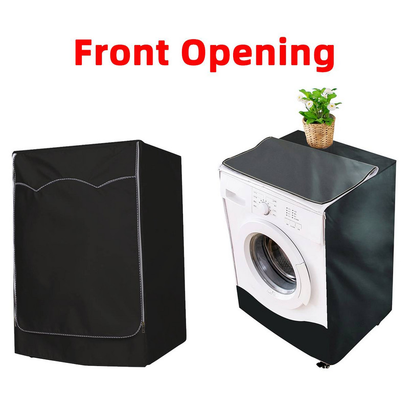 Apsauginis kremas nuo saulės, dulkėms atsparus dangtelis skalbimo mašinos dangtis vandeniui atsparus dėklas Skalbimo mašina Apsauginė nuo dulkių priekinė skalbimo mašina